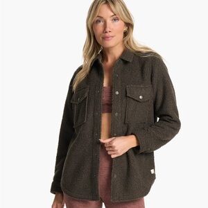 Vuori Dark Brown Sherpa Jacket